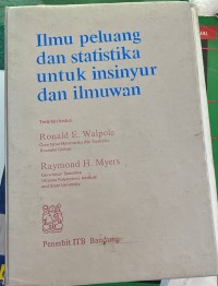 Image of Ilmu Peluang dan Statistika untuk Insiyur dan Ilmuan